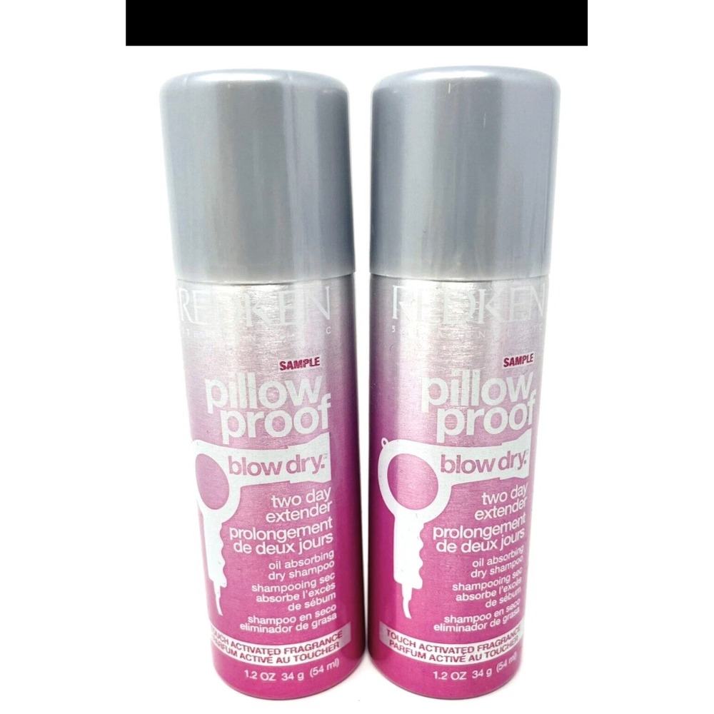 Redken Pillow Proof Blow Dry Two Day Extender Dry Shampoo 1.2 oz Set of 2 Travel